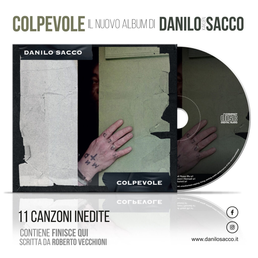 COLPEVOLE, il nuovo album di Danilo Sacco